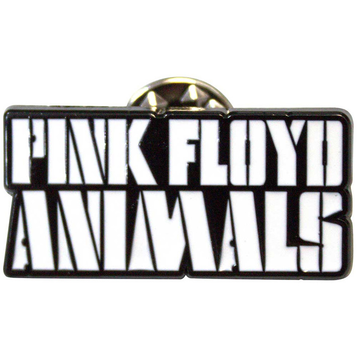 Pink Floyd 'Animals Mono Text Logo' Pin Badge