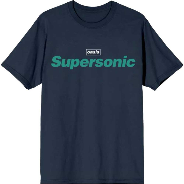 Oasis 'Supersonic Title Colour' (Navy Blue) T-Shirt
