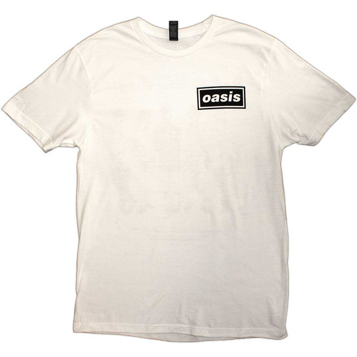 Oasis 'Definitely Maybe Promo' (White) T-Shirt | Eyesore Merch