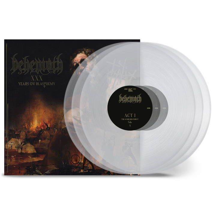 Behemoth 'XXX Years Ov Blasphemy' 3LP Crystal Clear Vinyl