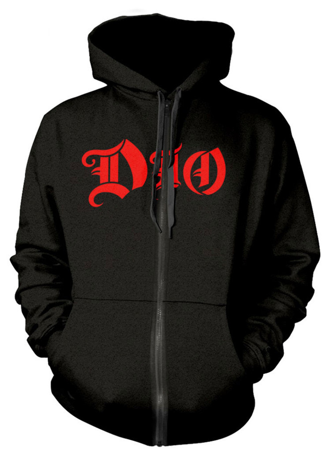 Dio 'Last In Line' (Black) Zip Up Hoodie Front