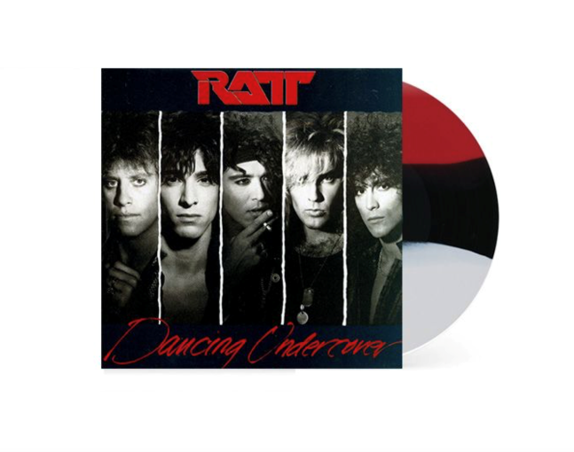 Ratt 'Dancing Under Cover' LP Red Black White Stripe Vinyl