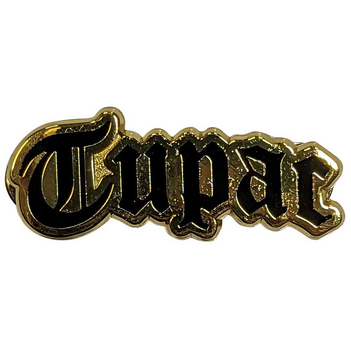 Tupac 'Logo Gold' Pin Badge