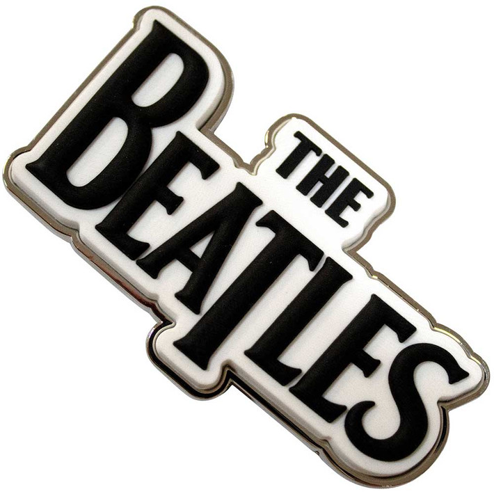 The Beatles 'Black Drop T Logo' Fridge Magnet