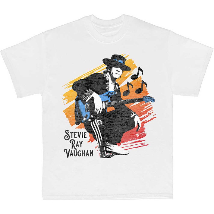 Stevie Ray Vaughan 'Stevie' (White) T-Shirt