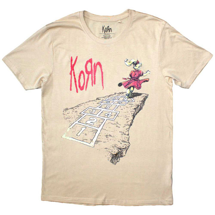 Korn 'Follow The Leader Hopscotch' (Sand) T-Shirt Front