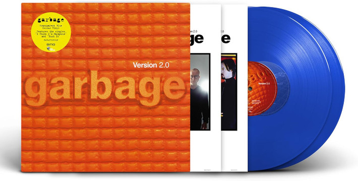 Garbage 'Version 2.0' (Remastered & Expanded) 2LP Transparent Blue