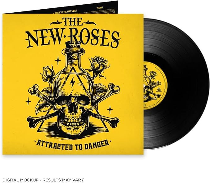 The New Roses 'Attracted To Danger' LP Black Vinyl