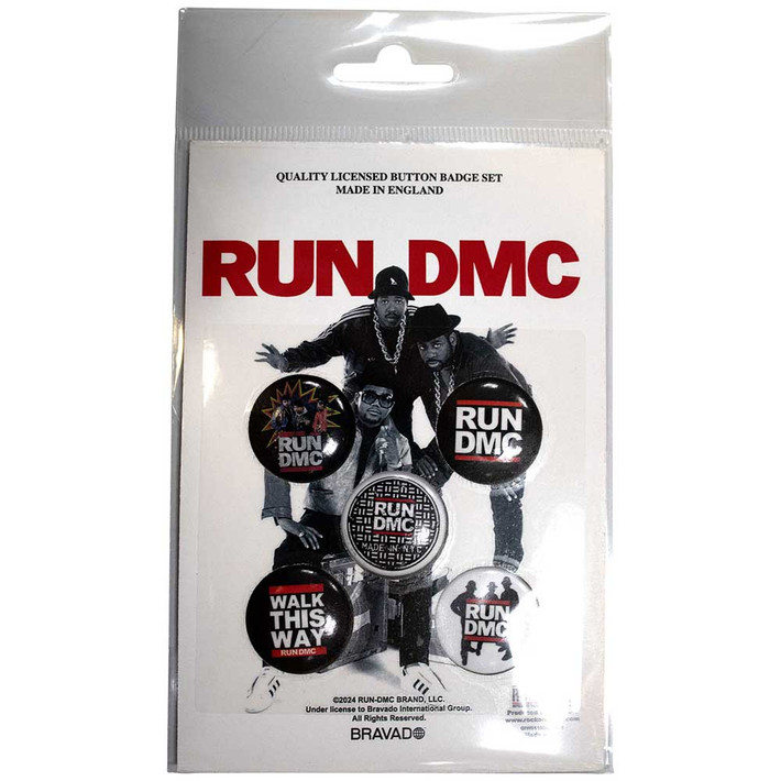 Run DMC 'Walk This Way' Button Badge Pack