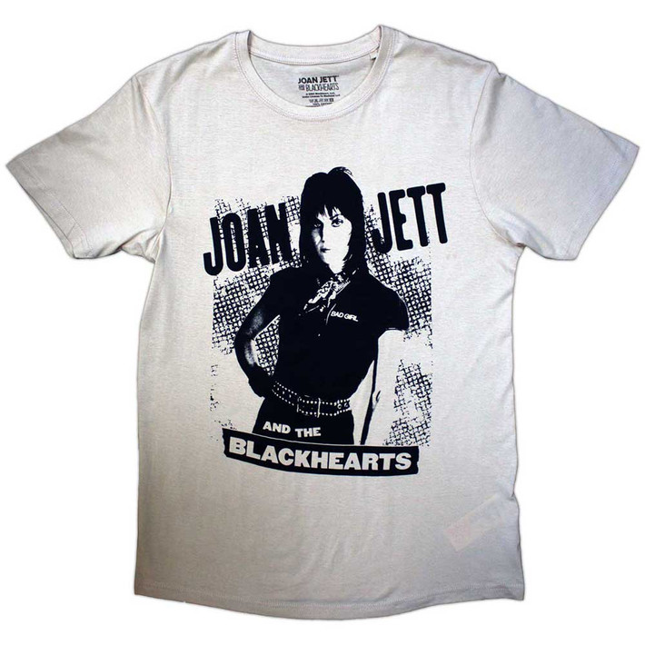 Joan Jett & The Blackhearts 'Crosshatch' (Sand) T-Shirt