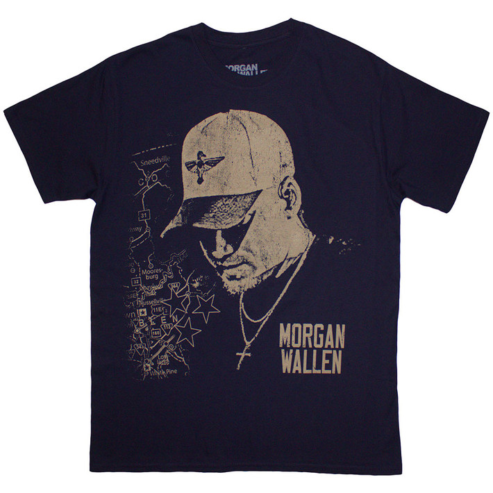 Morgan Wallen 'Cap' (Blue) T-Shirt