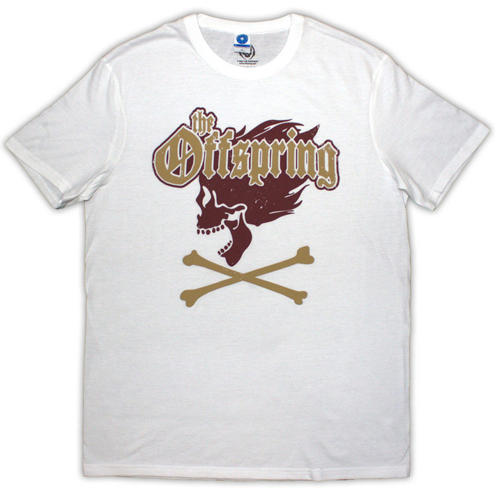 The Offspring 'Screaming Skull' (White) T-Shirt