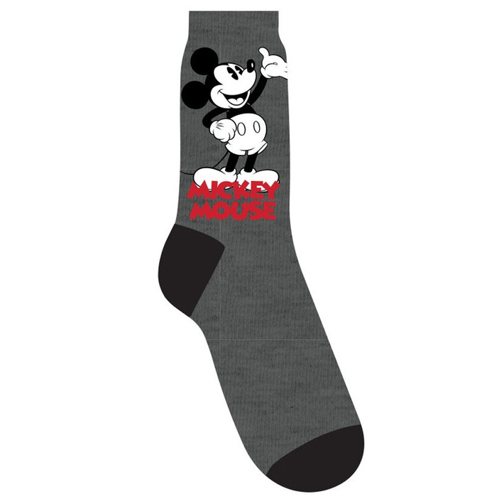 Disney Mickey Mouse 'Mickey Mouse' (Grey) Socks