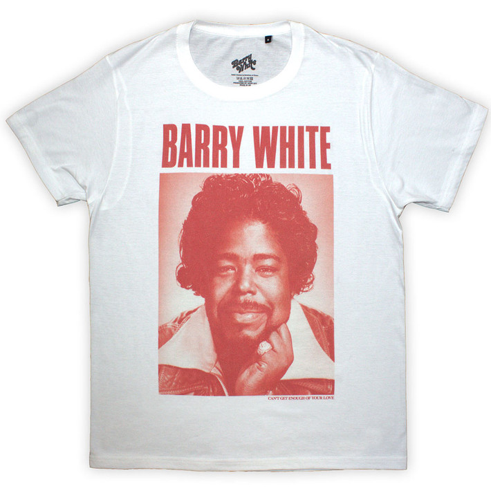 Barry White 'Box Photo' (White) T-Shirt
