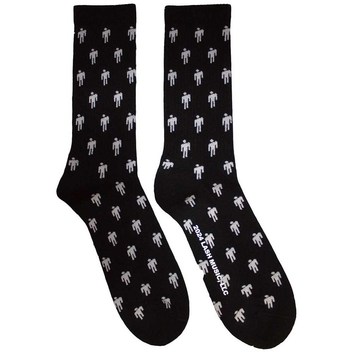 Billie Eilish 'Blohsh Pattern' (Black) Socks (One Size = UK 7-11)