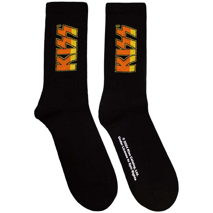 KISS 'Classic Logo' (Black) Socks (One Size = UK 7-11)