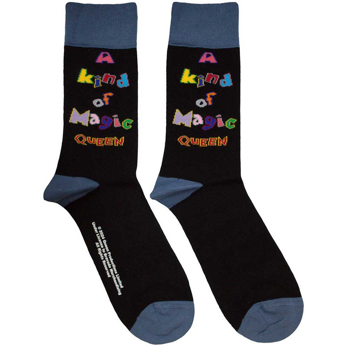 Queen 'A Kind Of Magic' (Black) Socks (One Size = UK 7-11)