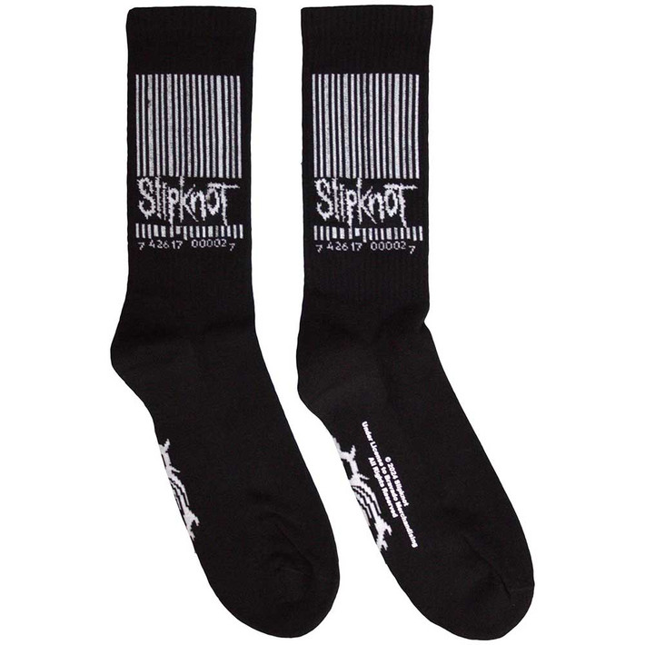 Slipknot 'Barcode & Tribal S' (Black) Socks (One Size = UK 7-11)