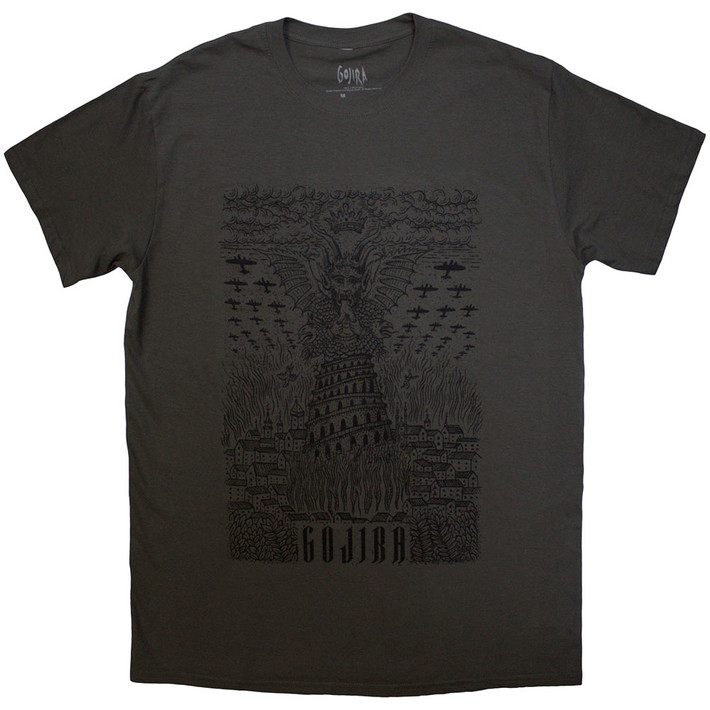 Gojira 'Demon Village' (Grey) T-Shirt