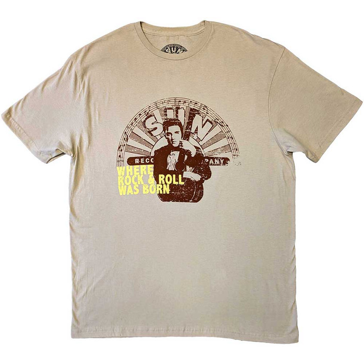 Sun Records 'Elvis Where R&R Was Born' (Sand) T-Shirt
