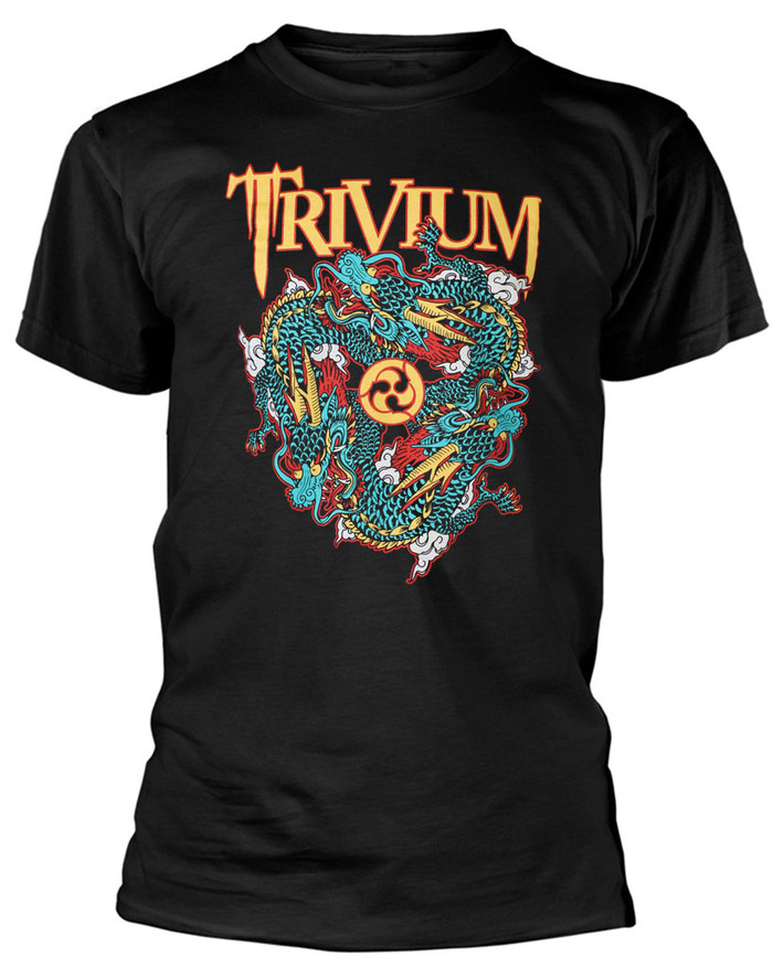 Trivium 'Dragon Circle Pit' (Black) T-Shirt