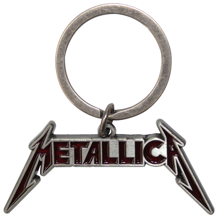 Metallica 'Deep Red Logo' Die Cast Keyring