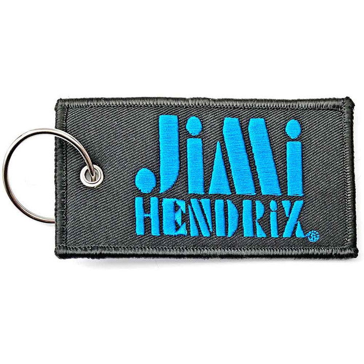 Jimi Hendrix 'Stencil Logo' Patch Keyring