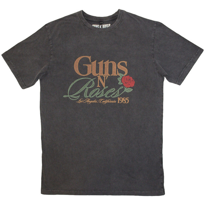 Guns N' Roses 'California 1985' (Stone Wash) Limited Edition T-Shirt