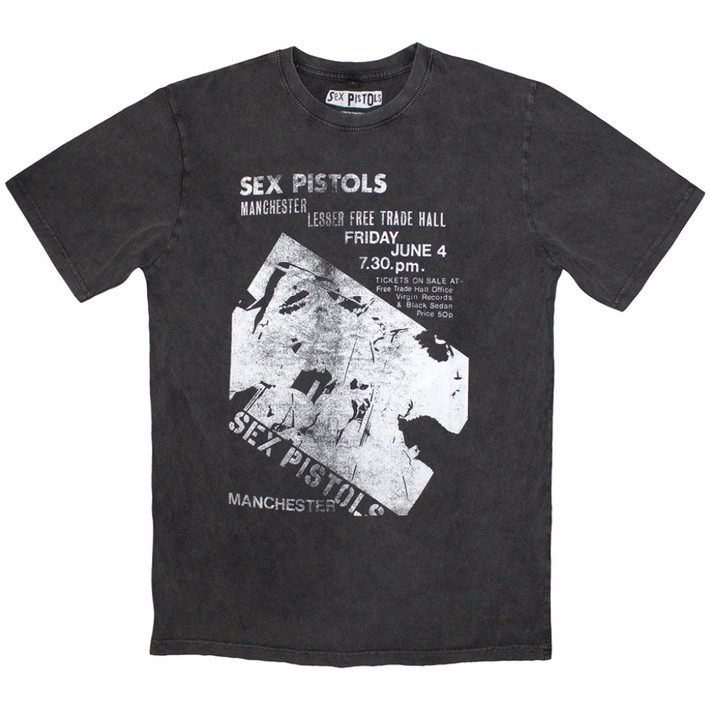 Sex Pistols 'Manchester Flyer' (Stone Wash) Limited Edition T-Shirt