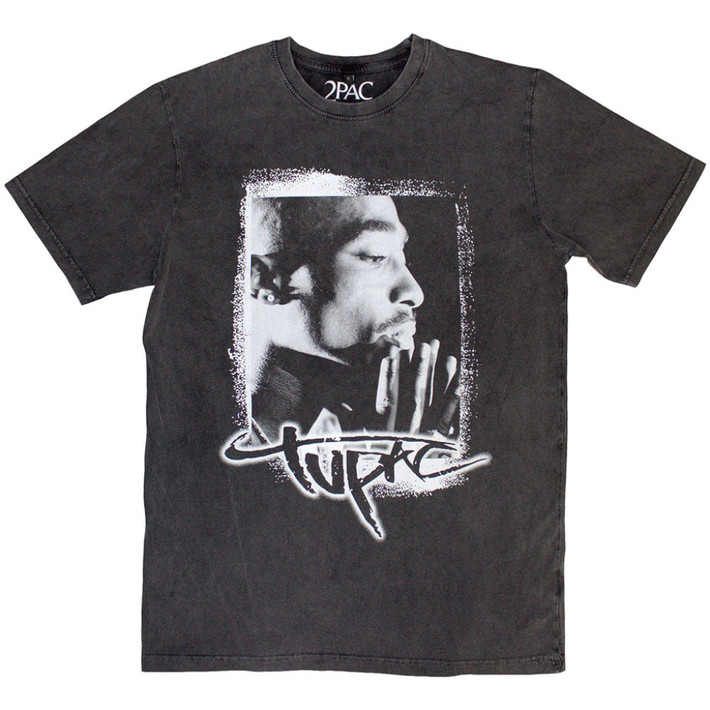 Tupac 'Spray Photo' (Stone Wash) Limited Edition T-Shirt