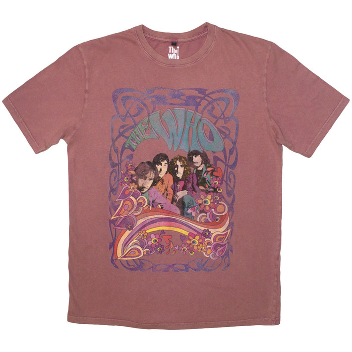 The Who 'Psych Floral' (Stone Wash) Limited Edition T-Shirt