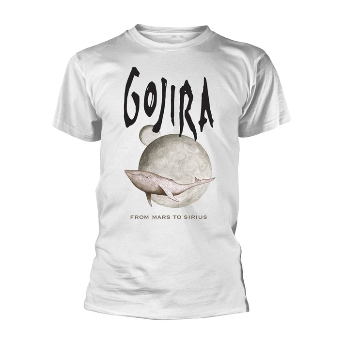 Gojira 'Whale From Mars' (White) Eco T-Shirt