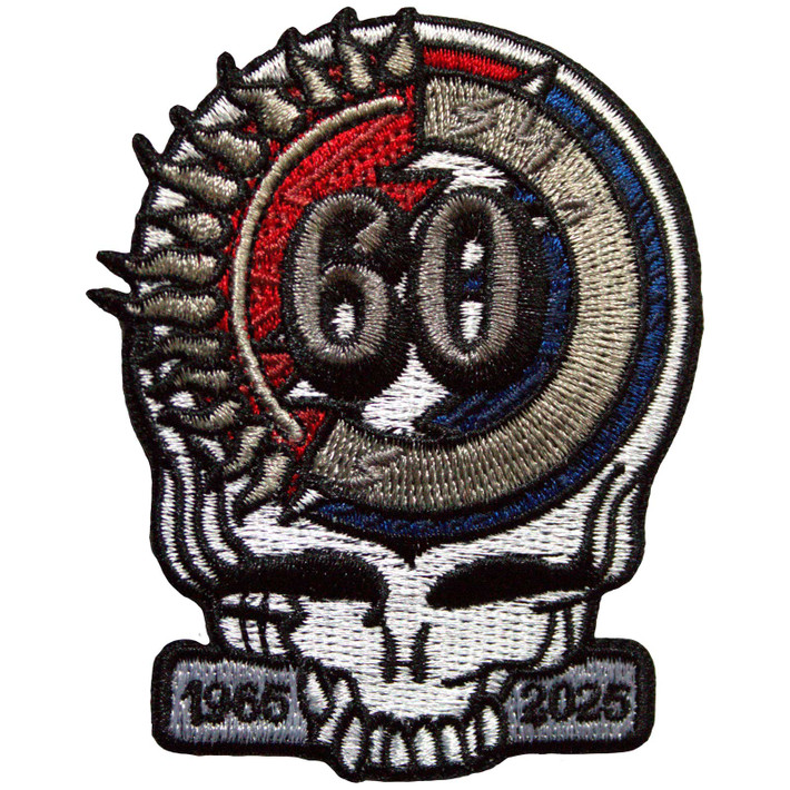 Grateful Dead '60th Anniversary Skull' (Iron On) Patch