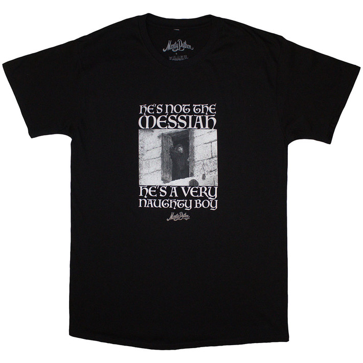 Monty Python 'Naughty Boy' (Black) T-Shirt