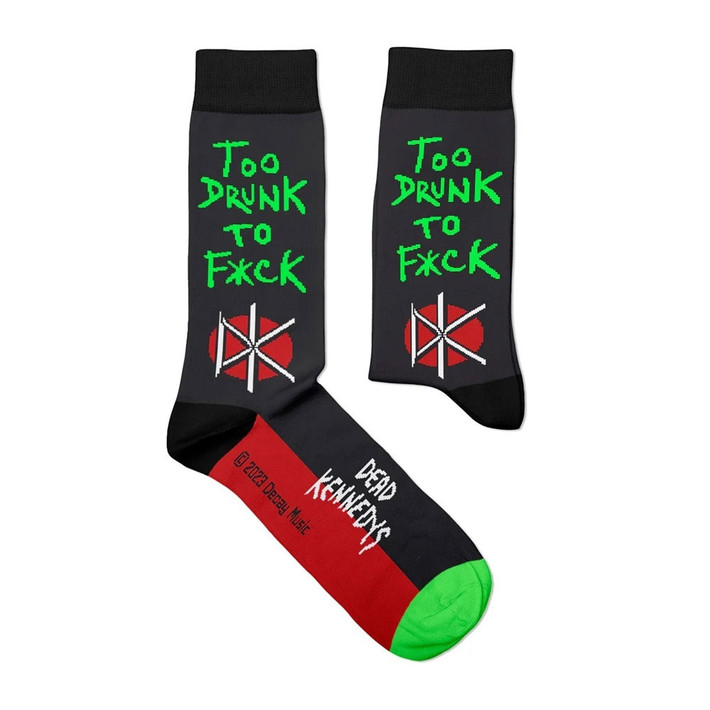 Dead Kennedys 'Too Drunk' (Multicoloured) Socks