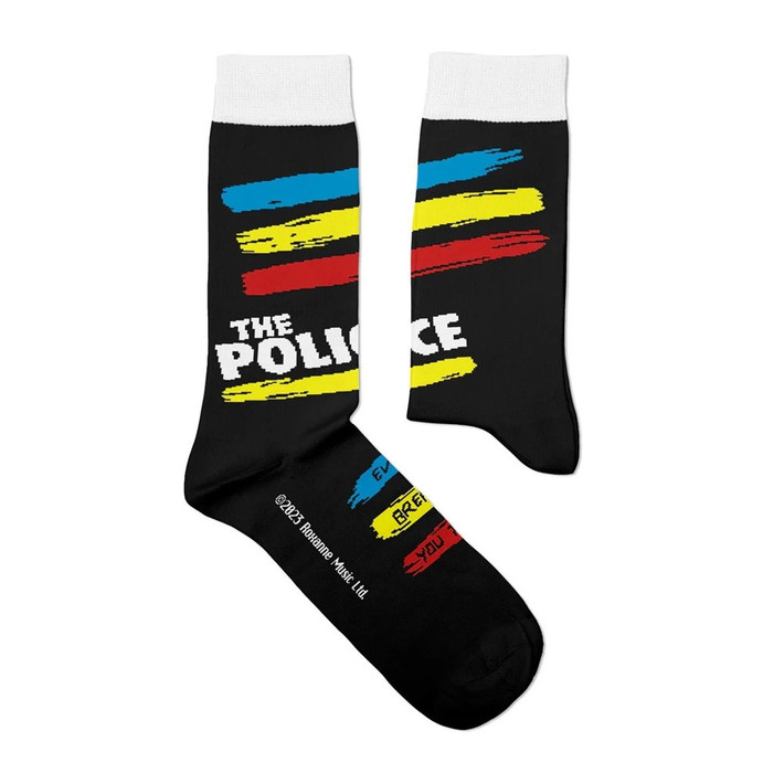 The Police 'Synchronicity' (Black) Socks