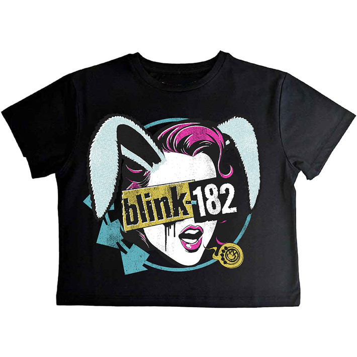 Blink-182 'Blind Date' (Black) Womens Crop Top