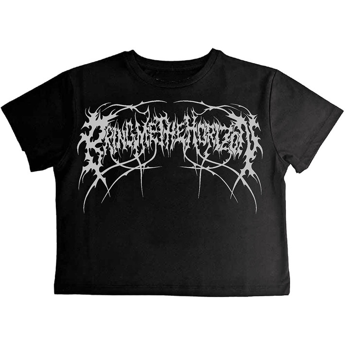 Bring Me The Horizon 'Metal Logo Genxsis' (Black) Womens Crop Top