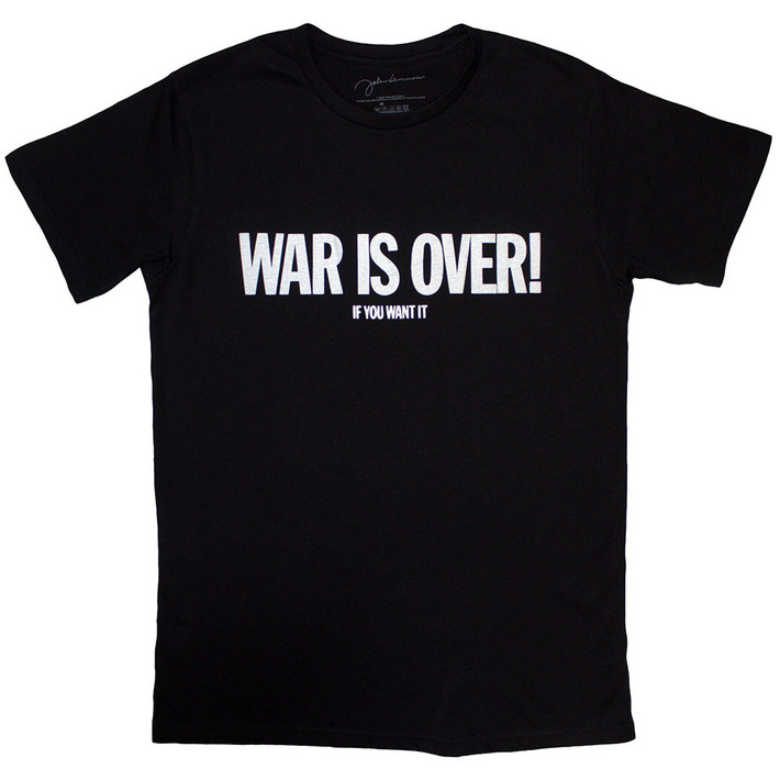 John Lennon 'War Is Over' (Black) T-Shirt