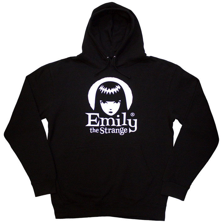 Emily The Strange 'Halo Logo' (Black) Pull Over Hoodie