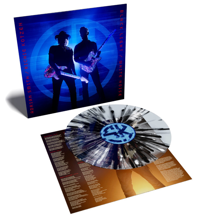 Adrian Smith / Ritchie Kotzen 'Black Light/ White Noise' LP Clear Black White Splatter Vinyl