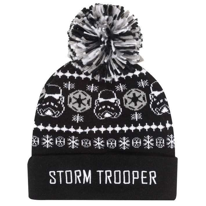 Star Wars 'Stormtrooper' (Black) Bobble Beanie Hat