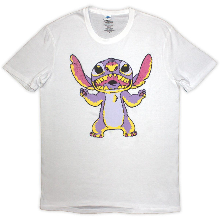Disney Lilo & Stitch 'Purple Stitch' (White) T-Shirt