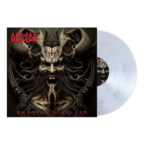 Deicide 'Banished By Sin' LP Crystal Clear Vinyl