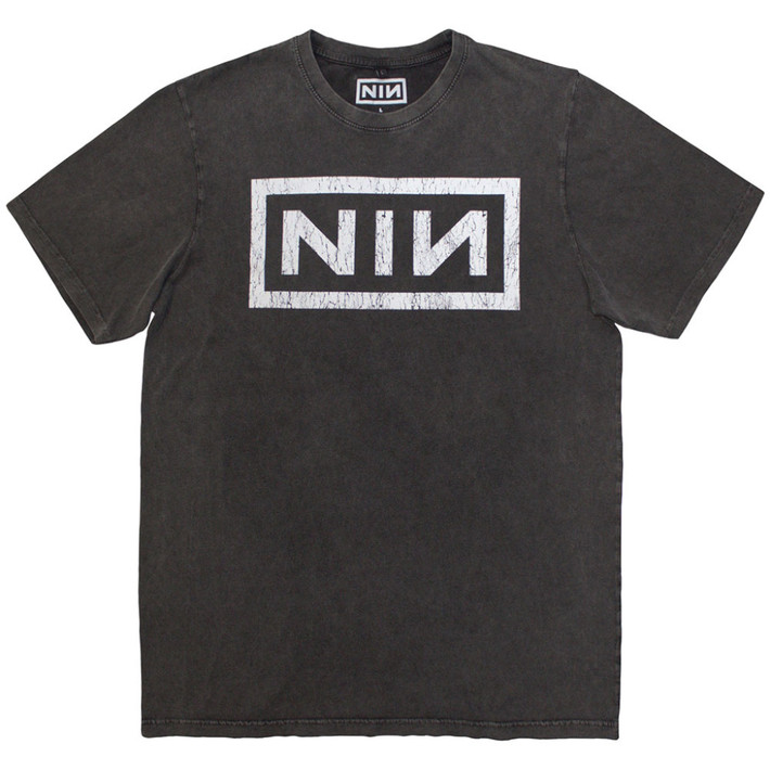 Nine Inch Nails 'Classic Logo' (Stone Wash) Limited Edition T-Shirt