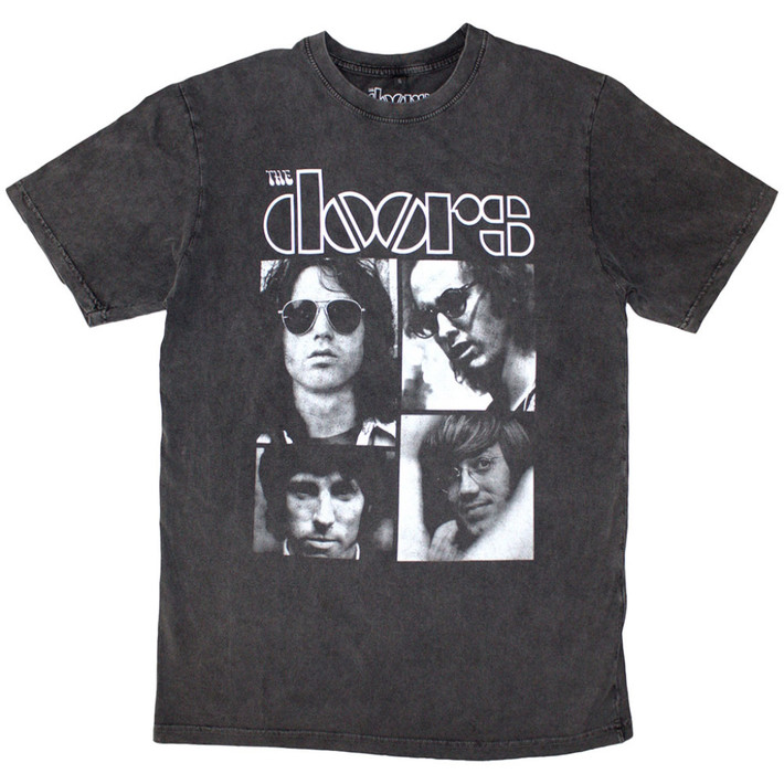 The Doors 'Squares' (Stone Wash) Limited Edition T-Shirt