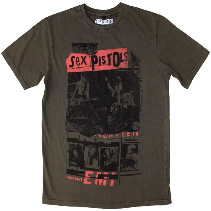 Sex Pistols 'Photo Collage' (Stone Wash) Limited Edition T-Shirt