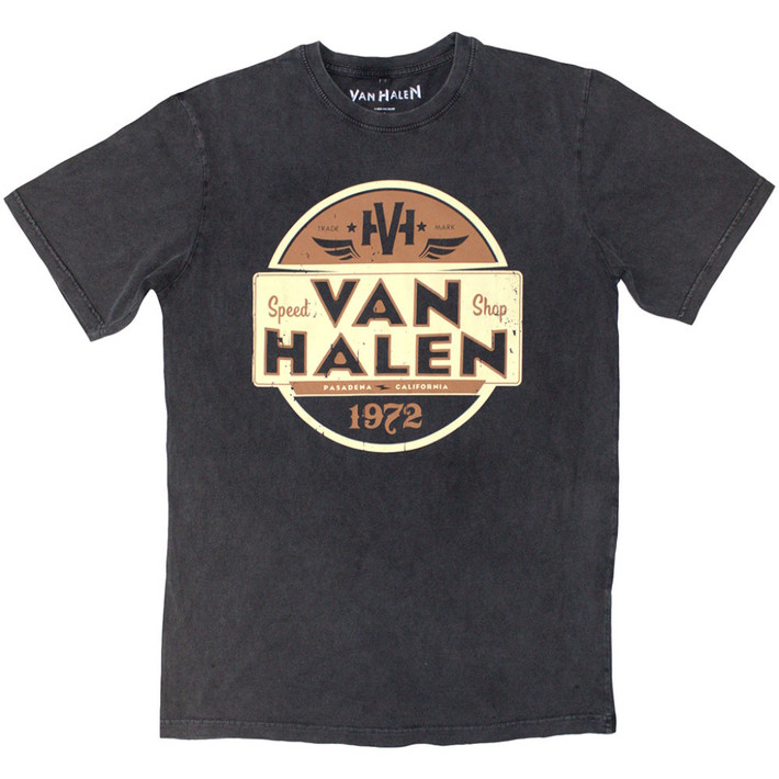 Van Halen 'Speed Shop' (Stone Wash) Limited Edition T-Shirt