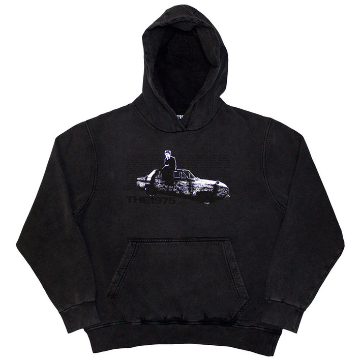The 1975 'Car Photo' (Grey Wash) Pull Over Hoodie