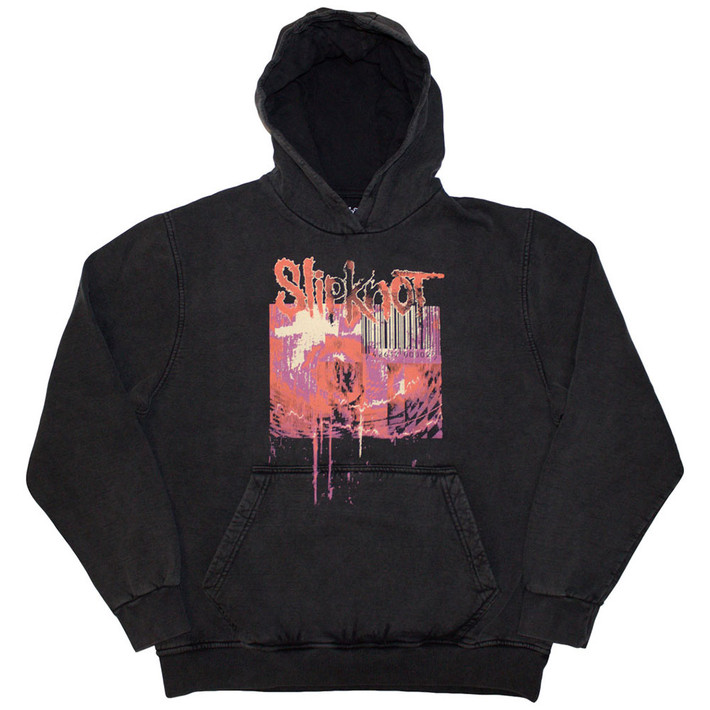 Slipknot 'The End, So Far Barcode' (Grey Wash) Pull Over Hoodie